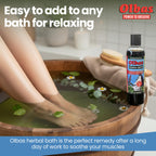 Authentic USA imported Olbas bath soak packaging