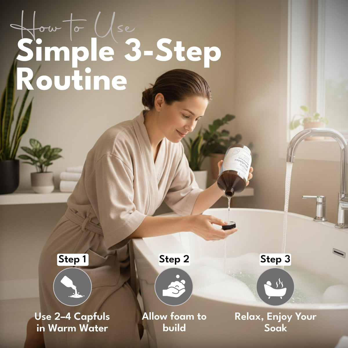 Authentic USA imported Bloom & Bōde bath foam