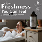 Fragrance-free bubble bath bottle side profile