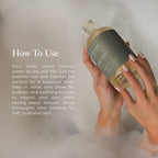 Two bottles of Deep Steep vanilla coconut bubble bath for sensitive skin
