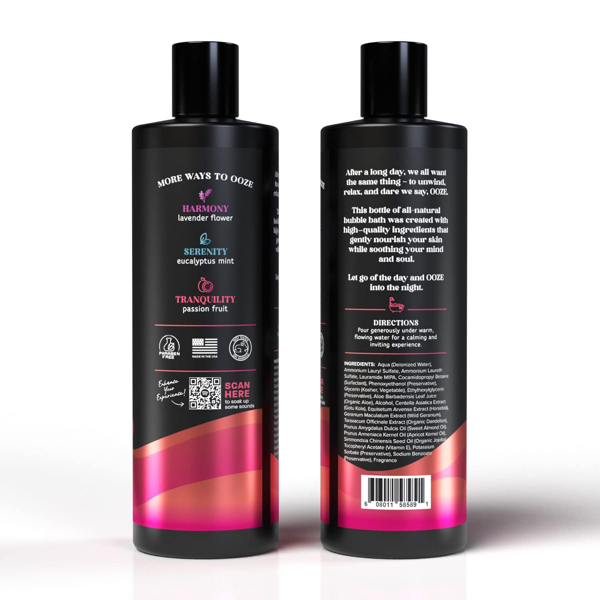 Ooze Passion Fruit Bubble Bath self-care essential