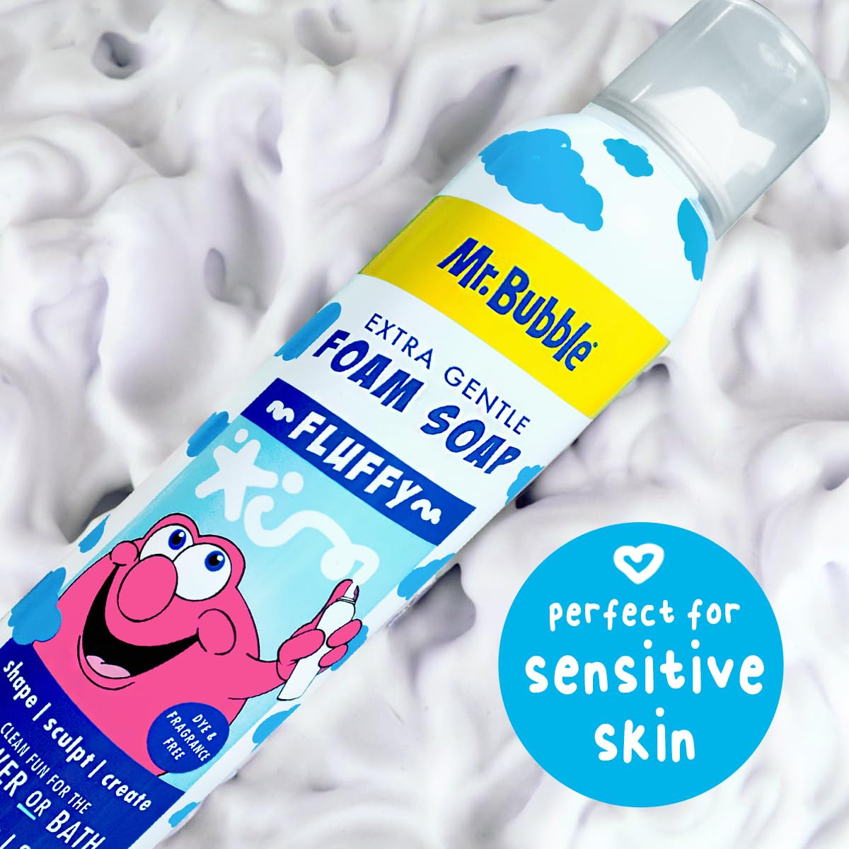 Educational sensory bath soap for children