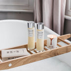 Texture of Neom Real Luxury Bath Foam in a bath