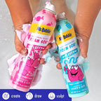 Mr. Bubble foam soap cans for bath play