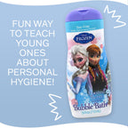 Disney Frozen bubble bath bottle back label with ingredients
