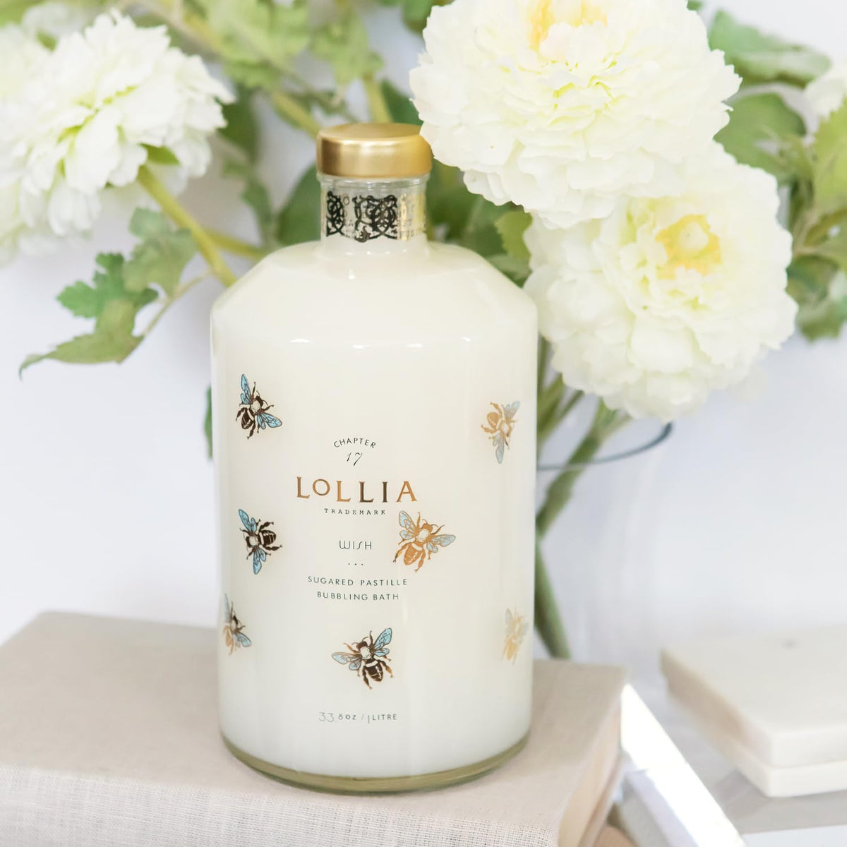 Luxury Lollia bath and body care collection bottle