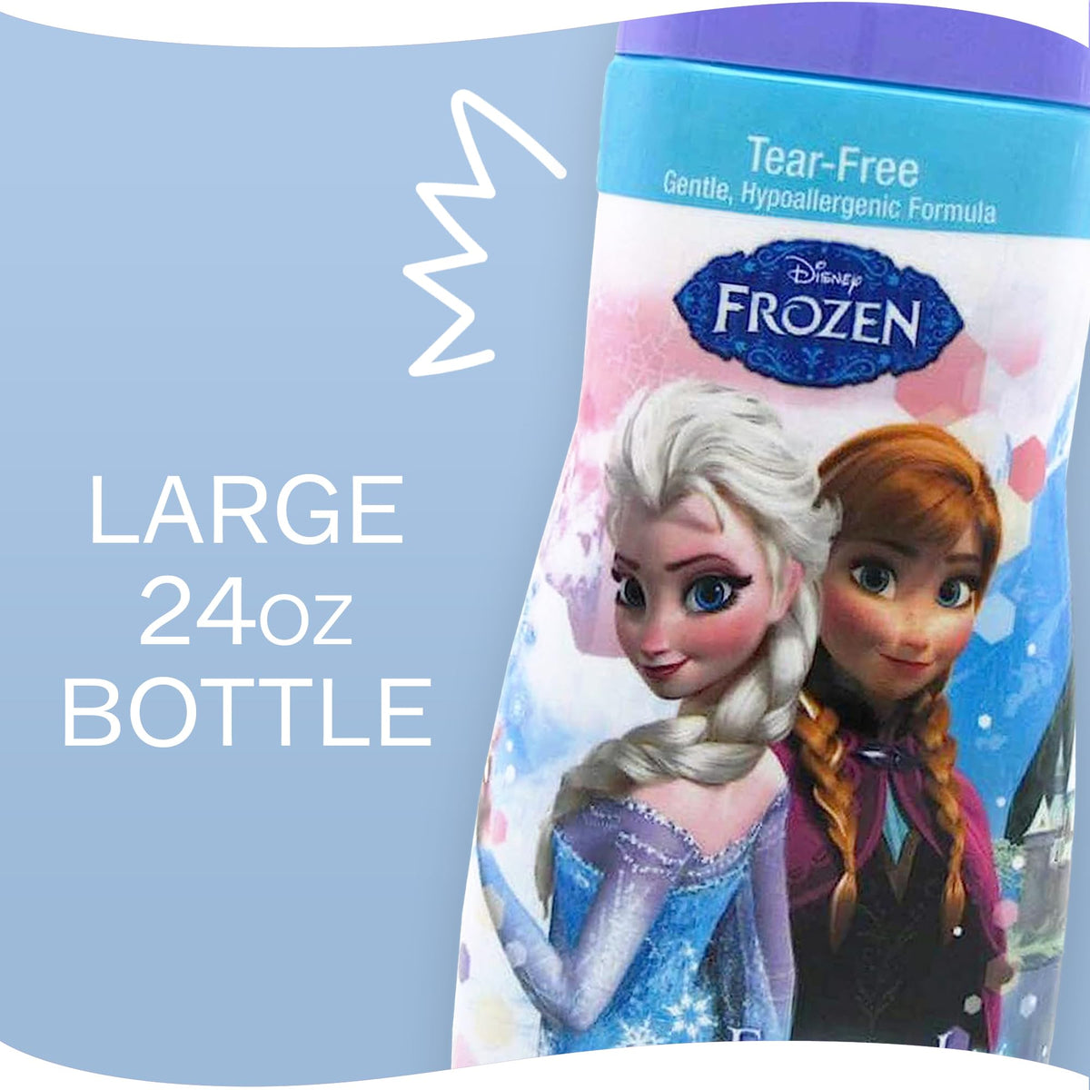 Frosted berry scented Disney Frozen bubble bath bottle