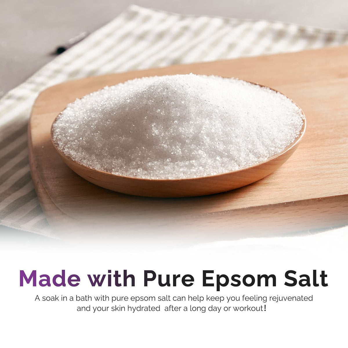 Spa Luxetique Epsom salt bubble bath chamomile scent bottle