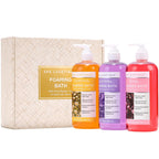 Rich foam texture of Spa Luxetique bath product in water