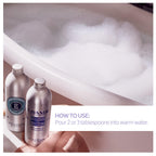 Texture of L'Occitane Lavender Foaming Bath foam