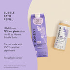 Natural lavender foaming bubble bath eco-friendly packaging