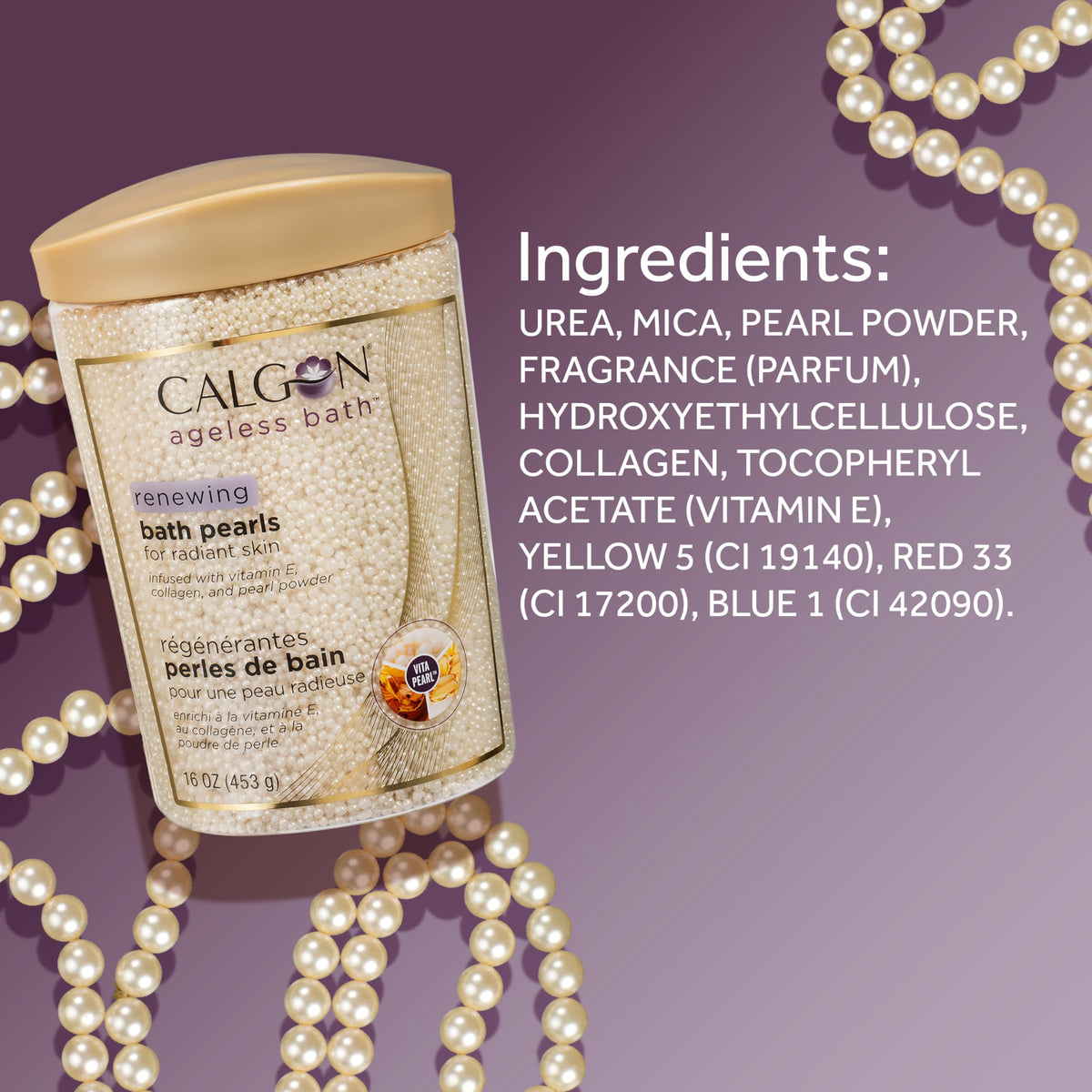 Calgon Ageless Bath Series skincare product 16 Ounce