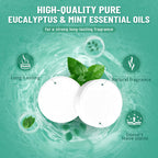 Relaxing home spa shower steamer tablet dissolving on bathroom floor