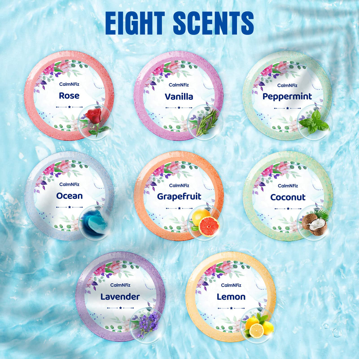 Self care shower tablet placement guide on a bathroom shelf showing steam activation