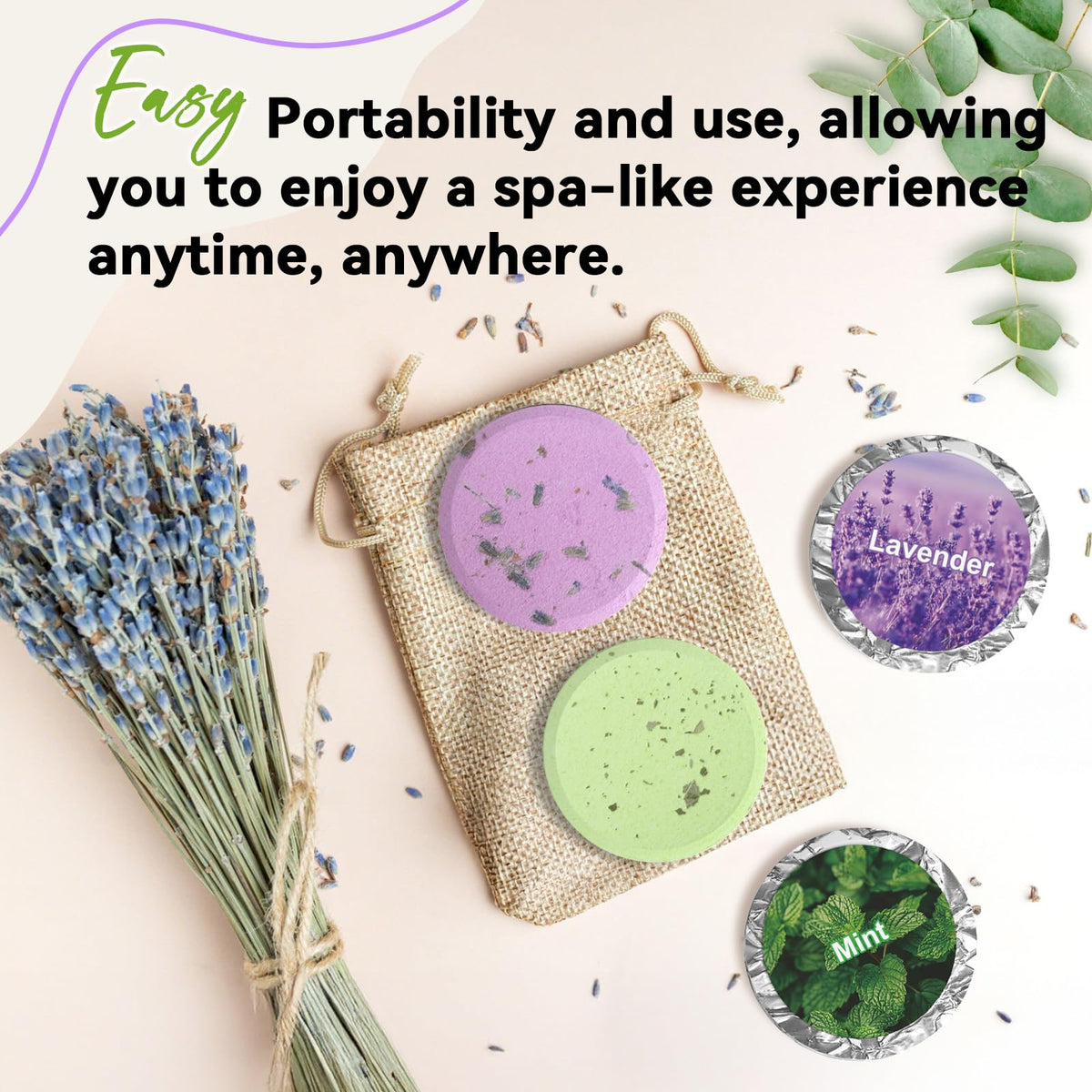 Complete eight count collection of imported therapeutic shower fizzies designed for Indian consumers seeking premium skincare.