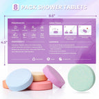 Premium eight count collection of imported wellness shower steamers perfect for birthday and holiday gifting.