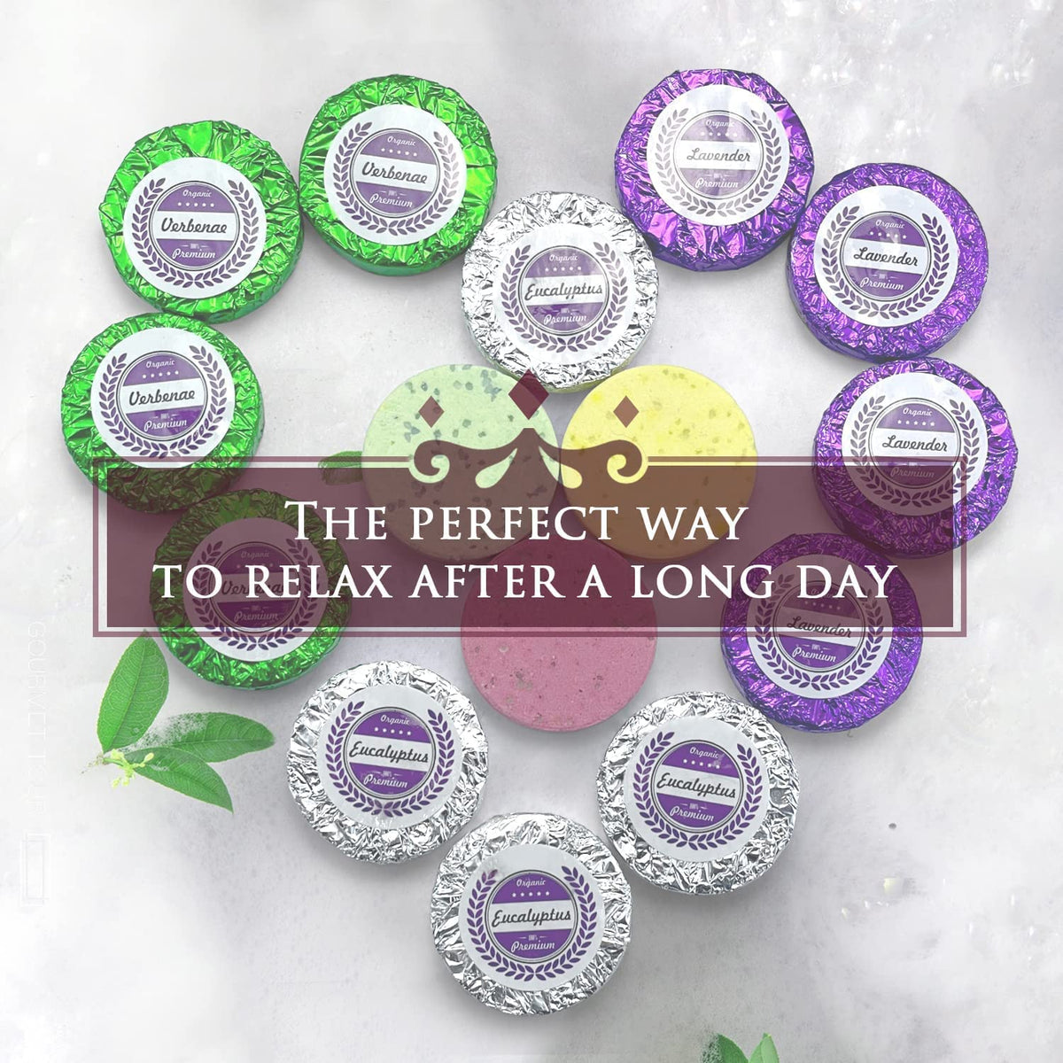 Sweet Everyday premium white gift box filled with forty-five shower fizzies