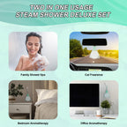 Organic mint and eucalyptus shower vapor tablets packaging details and instructions