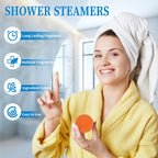 Premium spa gift set featuring natural essential oil shower steamers