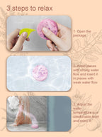 Back label of Psnli shower steamers box showing instructions and safety information