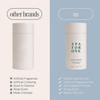 Natural botanical essential oil infused shower steamers packaging details