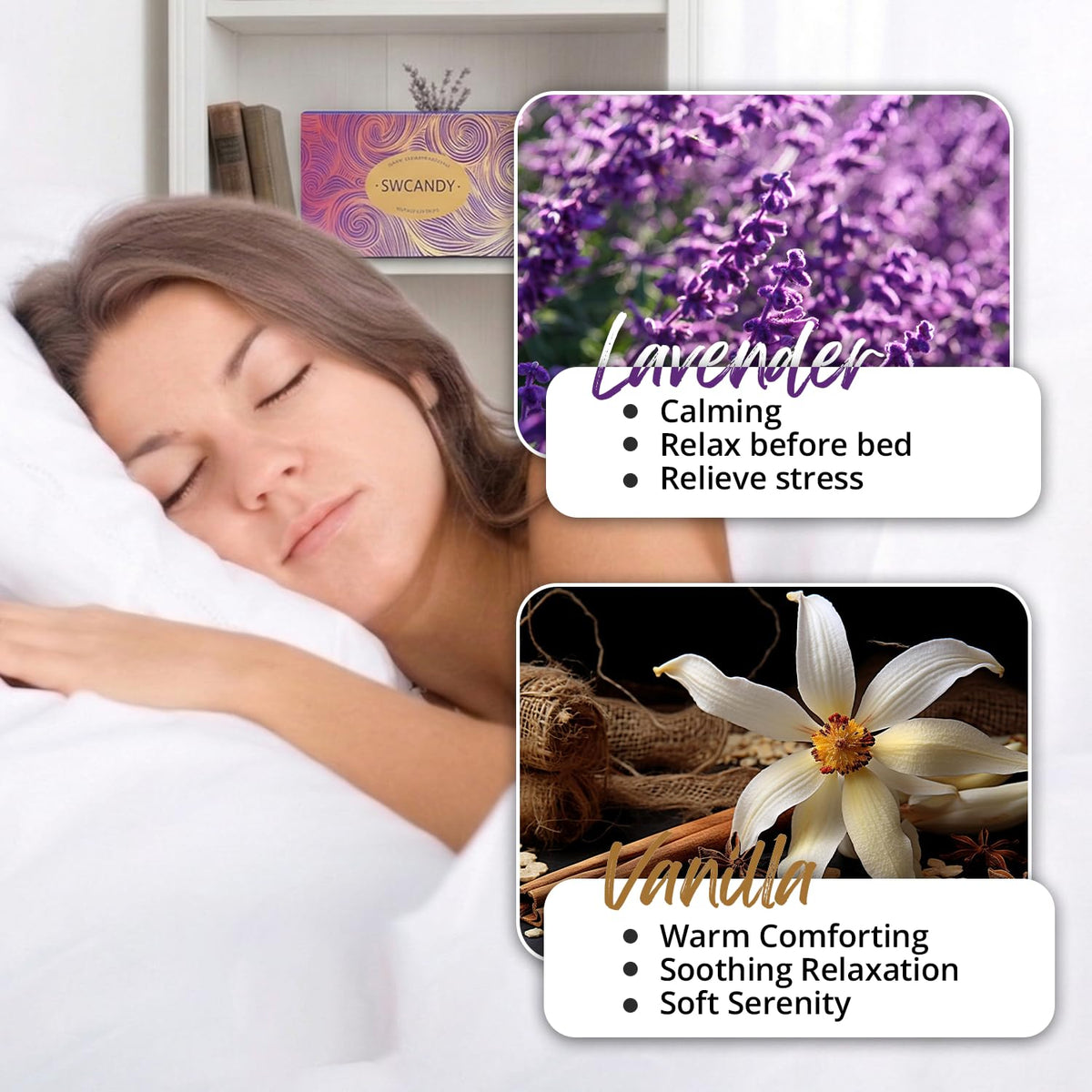 SWCANDY non staining natural ingredients shower steamers overview layout