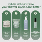 Wellness enthusiast unwrapping a single green eucalyptus shower tablet for an morning congestion relief routine.