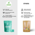 Haishan Shower eucalyptus bath bombs packaging back view showing safety guidelines