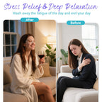 Aromatherapy tablets demonstrating water activation and rich fragrance release