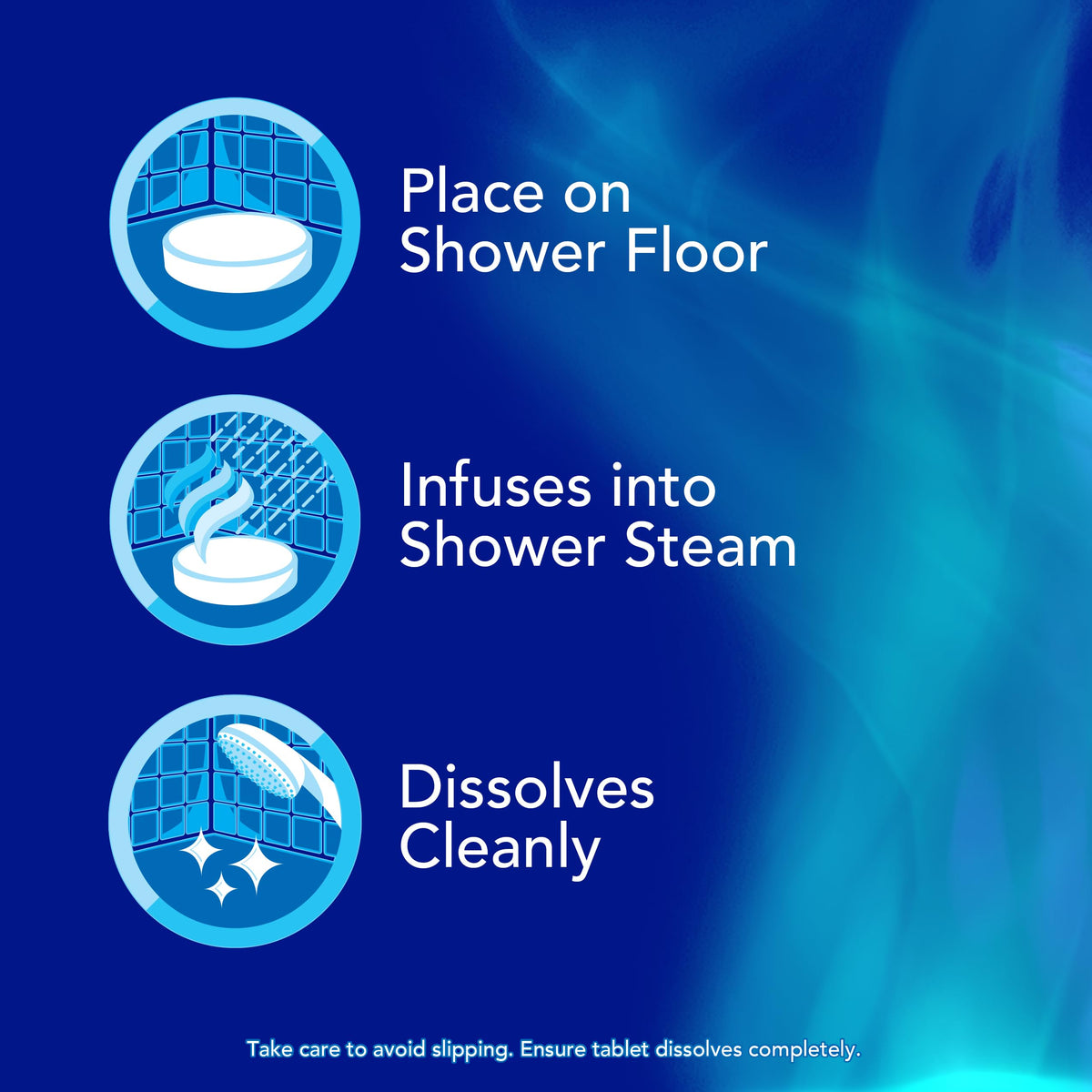 Authentic USA imported Vicks eucalyptus shower steamers package for Indian wellness routines