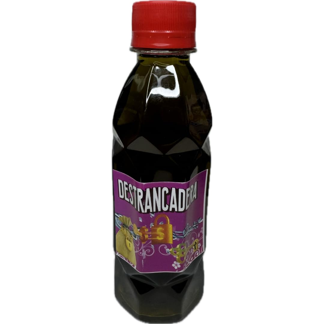 Spiritual Destrancadera ritual bath liquid bottle label details