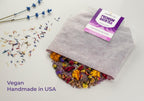 Serendipity Lab herbal bath tea sachet packaging details