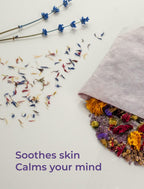 Relaxing lavender and Epsom salt bath soak preparation