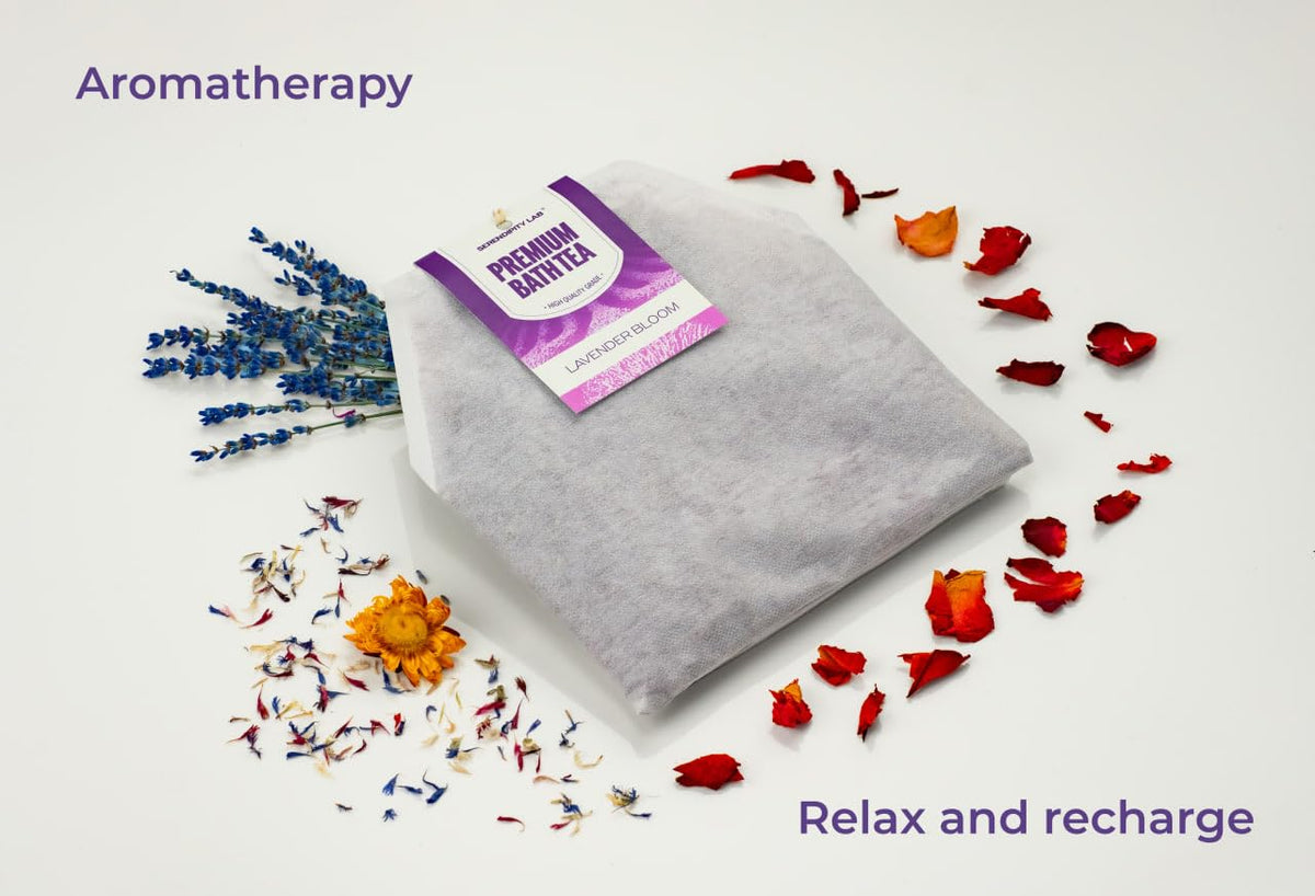 Handmade botanical bath soak in kraft gift box