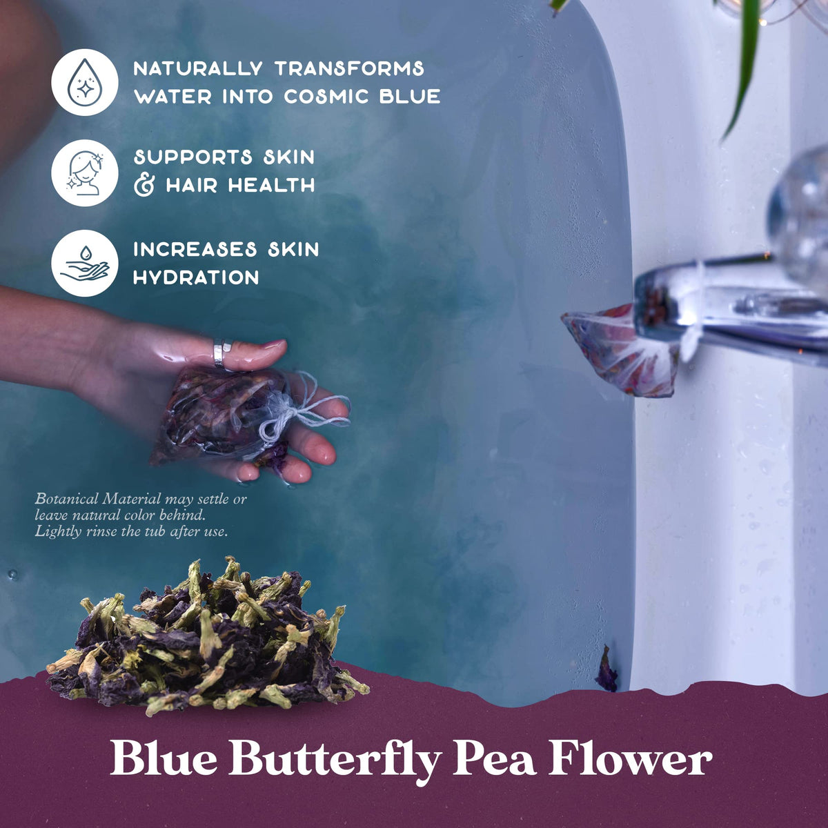 Purple Canyon Solar Blend botanical bath tea ingredients