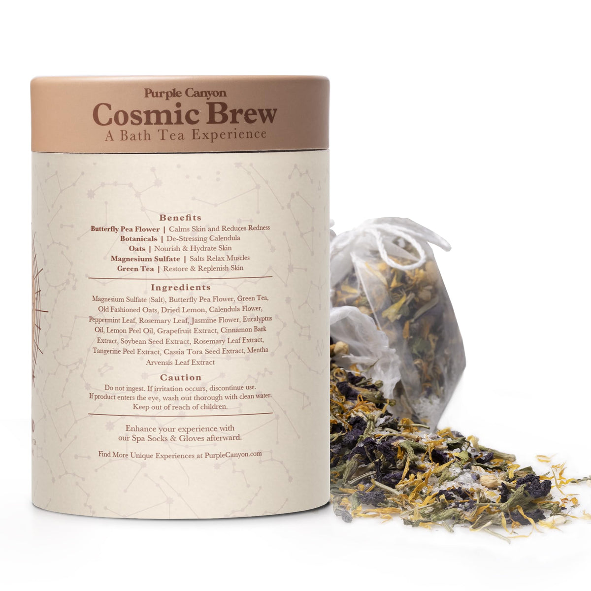 Luxury self care gift set Purple Canyon Solar Blend Bath Tea