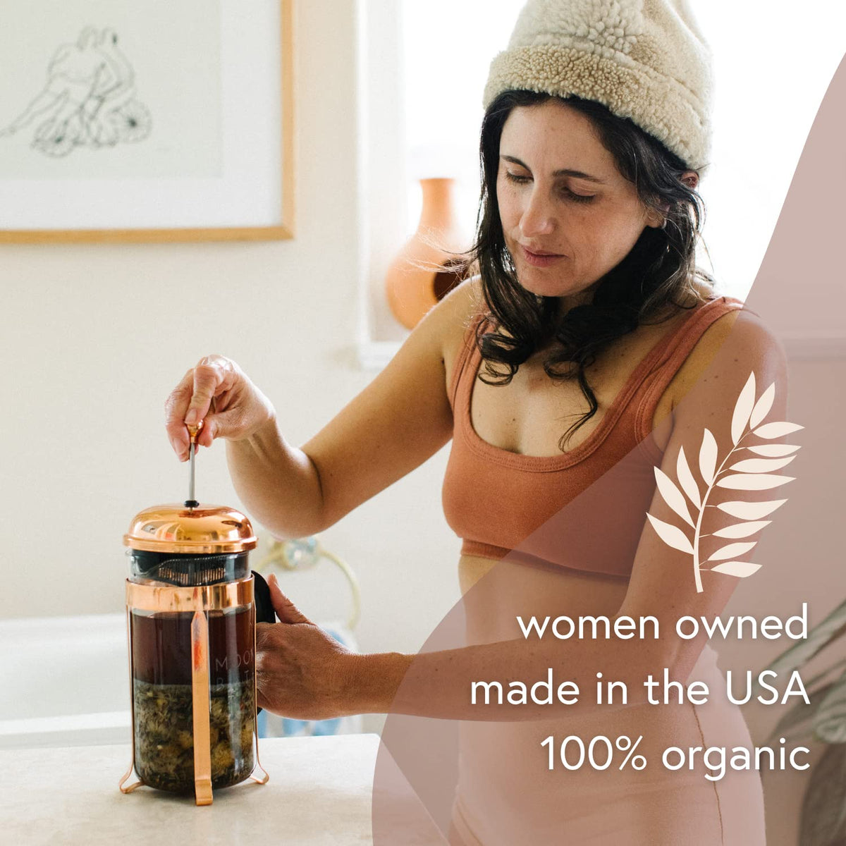 Relaxing bathtub scene with Moon Bath botanical infusion