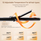 SimerSure dual voltage curling iron kit including protective styling gloves and hair clips