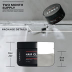 CRVFT texturizing hair paste showing the thick natural base for short styles.