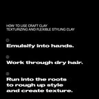 Sebastian craft clay 1.7 ounce texturizer for short hair volumes
