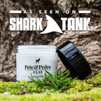 Pete And Pedro professional men's hair clay jar showing the water-soluble texturising formula