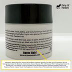 Pete And Pedro paraben-free matte styling clay showing the top lid and official brand logo
