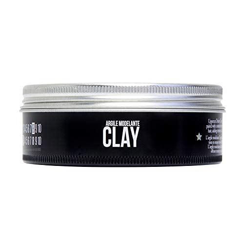 Open container of Uppercut Deluxe strong hold low shine styling clay.