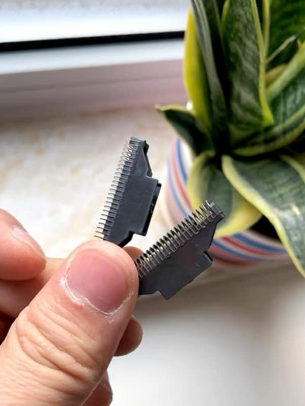 Two pack stainless steel inner cutter replacement blades for cordless wet dry shaver