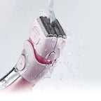Close up view of hypo allergenic replacement blades showing the sharp cutting edge
