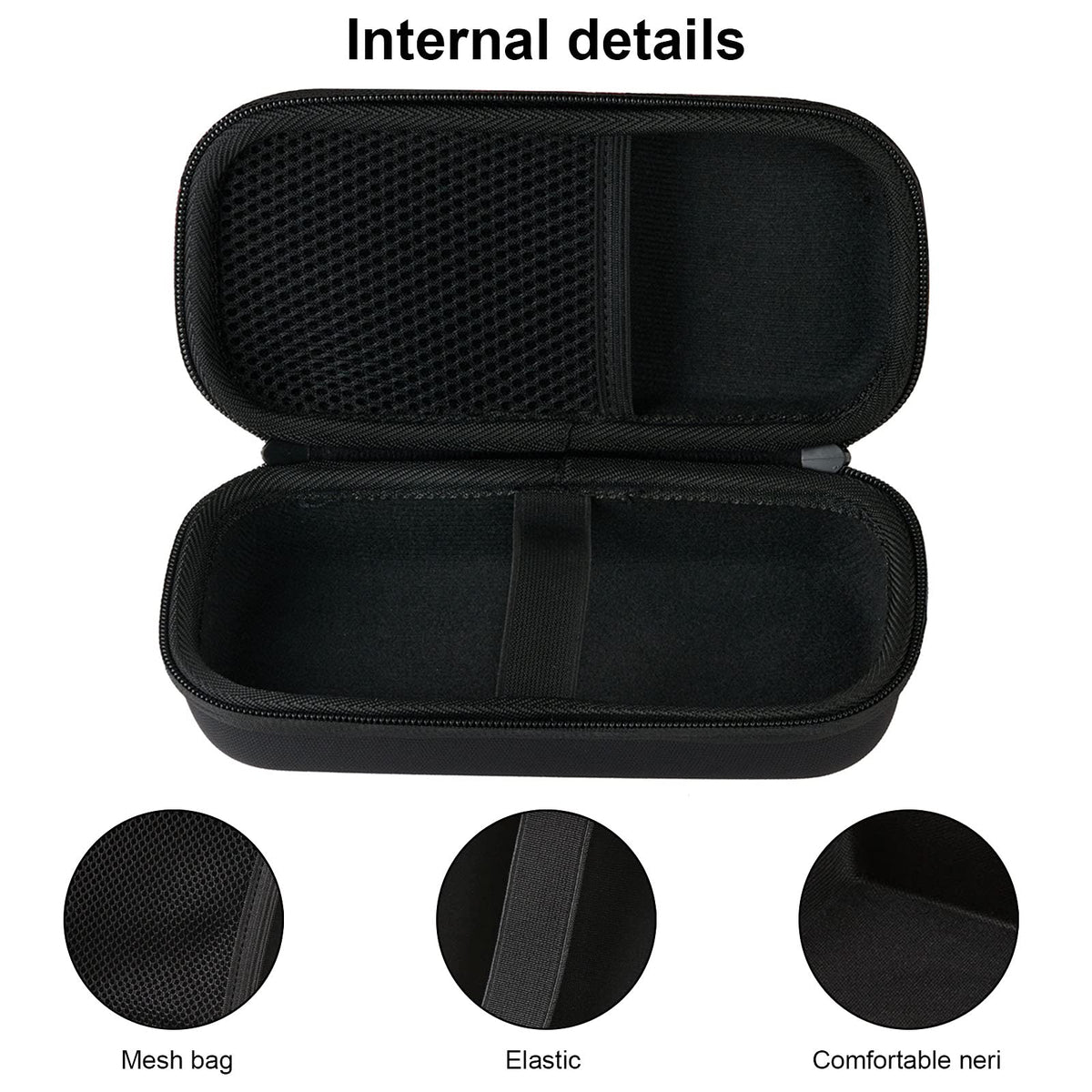 LinMei travel storage bag showing premium smooth double zipper closure