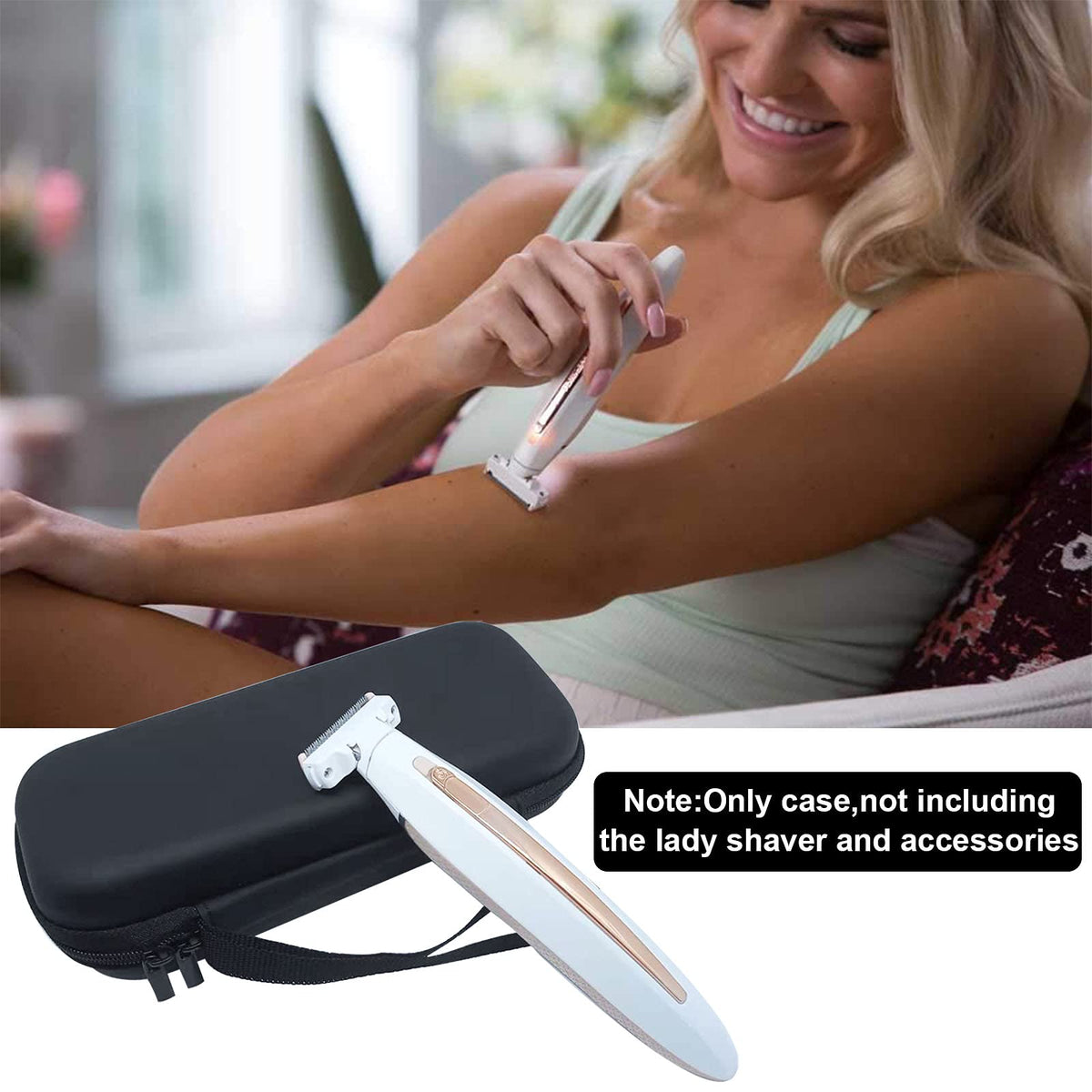 LinMei water resistant trimmer carrying case showing durable outer finish