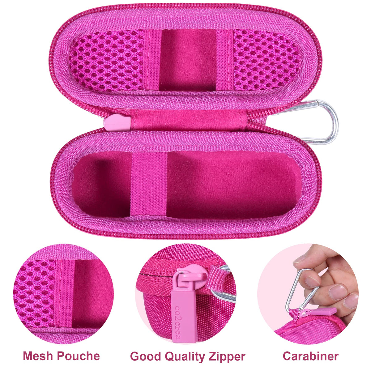 co2CREA shockproof EVA storage carrier demonstrating impact resistance and dustproof design features