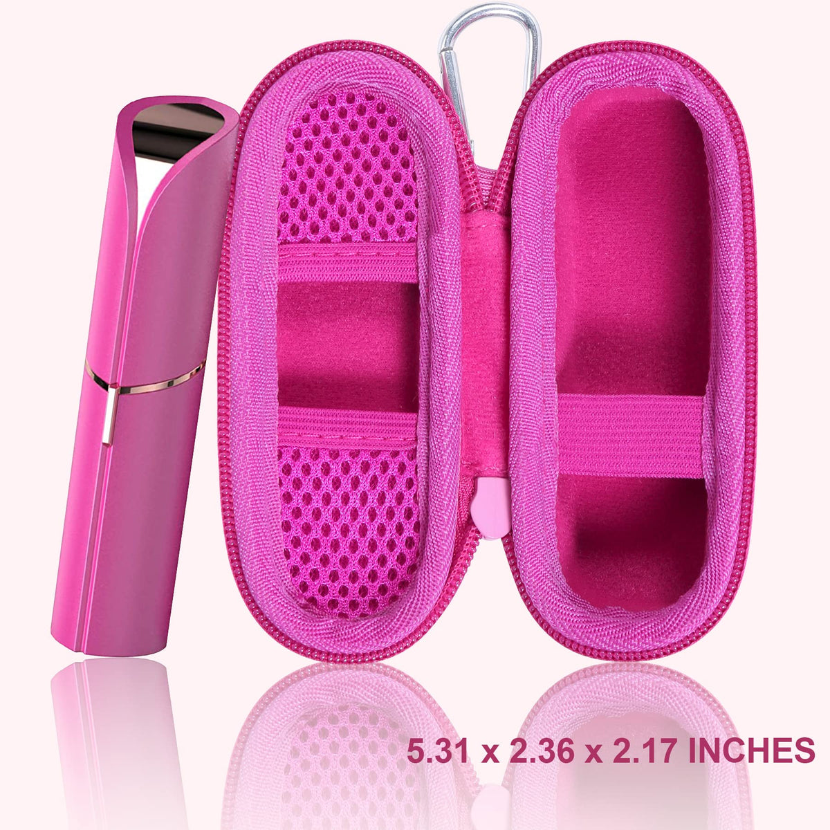 co2CREA water resistant trimmer holder illustrating secure fitting layout for electric face razors