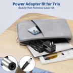 HIENADTOR five volt replacement adapter layout detailing the robust strain relief design.